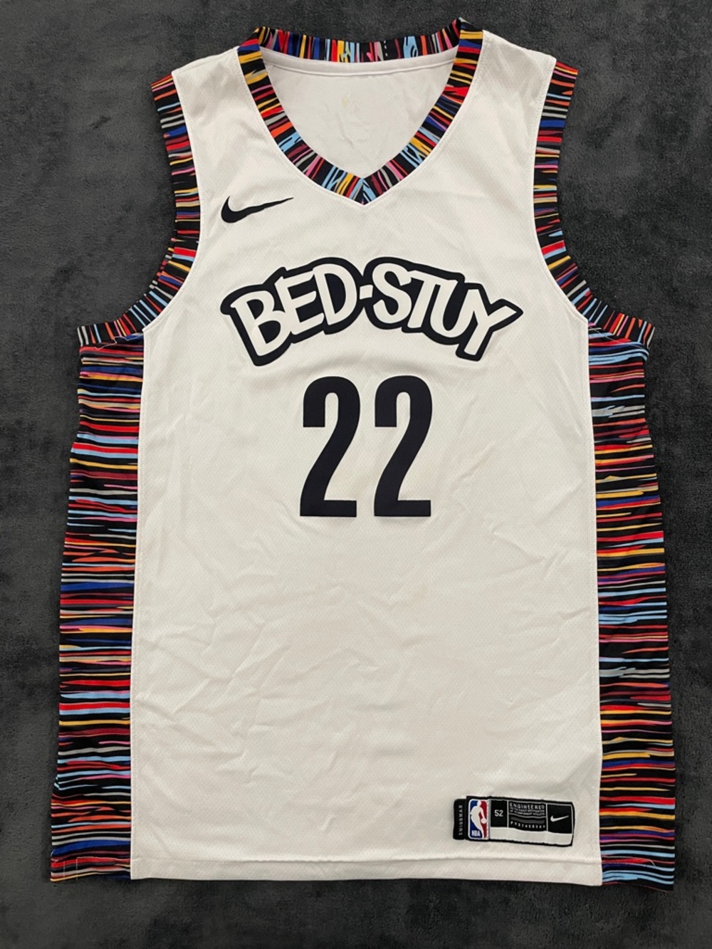 Nike Bed-Stuy #22 Caris Levert Basketball Jersey